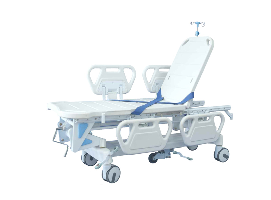 YGZY06B Manual Patient Stretcher (apat na maliit na uri ng guardrail)